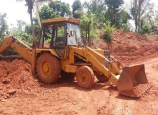 Local protest at neeleshwaram
