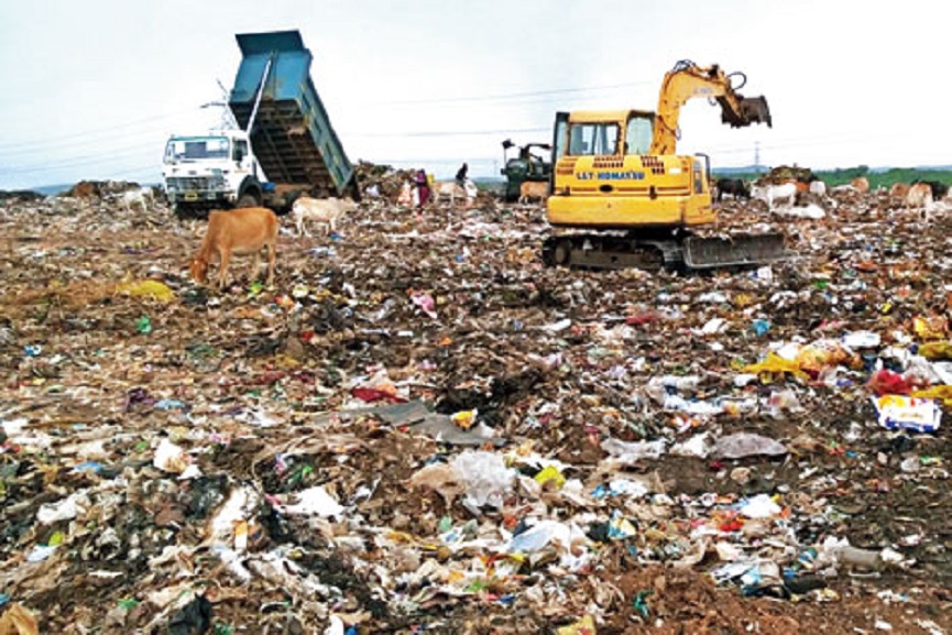 waste Strong odor from Aravu waste center; Impatient locals, protest