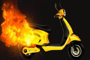 Fire; Centre's notice to electric scooter manufacturers