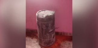 man buries his dead mother in water barrel
