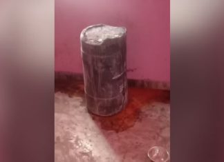 man buries his dead mother in water barrel