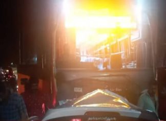 കെഎസ്ആർടിസി സ്വിഫ്റ്റിലേക്ക് ഇടിച്ചുകയറി കാർ; ചെങ്ങന്നൂരിലെ അപകടദൃശ്യങ്ങൾ പുറത്ത്