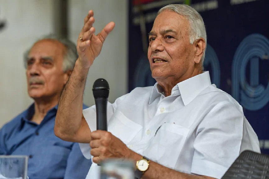 yashwant-sinha Yashwant Sinha with campaign; Starting from Kerala