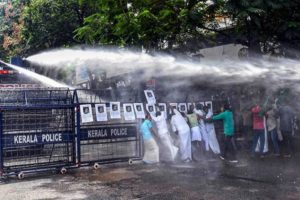 Congress will incite widespread conflict in March; Police fired water cannons