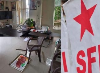 rahul gandhis office attacked