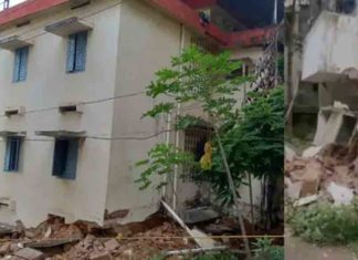 Guruvayur Devaswom quarters collapsed