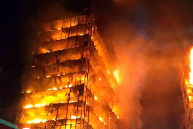 Building fire in Malappuram