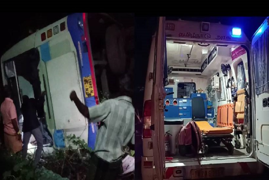 Bus Accident In Koodalloor And One Were Died Bus Accident In Koodalloor And One Were Died