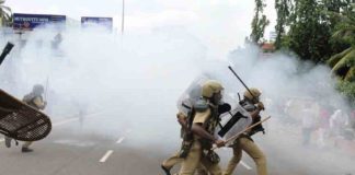 clash-in-Yuva-Morcha-March