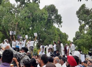 Heavy protests in Delhi; JB Mather in police custody