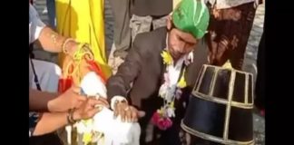 man marries female goat for get viral on social media