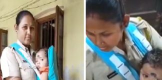 ലീവ് കിട്ടിയില്ല; കൈക്കുഞ്ഞുമായി ജോലിക്കെത്തി വനിതാ കോൺസ്റ്റബിൾ Assam Constable Brings Baby To Work After Maternity Leave Extension Gets Denied