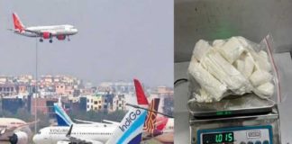 cocaine seized at Delhi airport