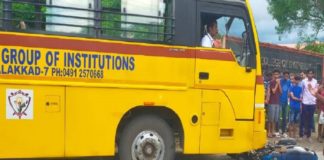 15 Years Old Boy Died In Bus Accident In Palakkad