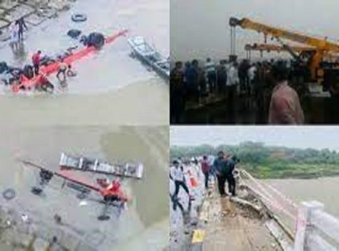 13 dead as bus falls into Narmada river in MadhyaPradesh