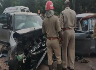Car Accident At Adoor And Three Were Died
