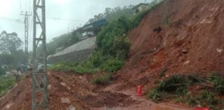 landslide on the Kochi-Dhanushkodi