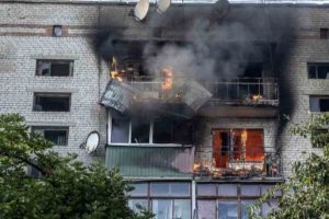 Russia after attack in Ukraine; Missile attack on residential areas