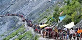 Amarnath Pilgrimage Temporary Banned Due To Bad Weather