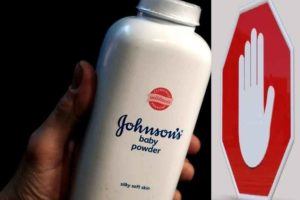 Use causes cancer; Discontinues Johnson & Johnson Powder