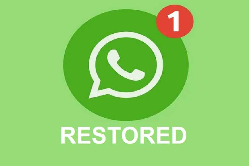 WhatsApp functionality has been restored WhatsApp functionality has been restored