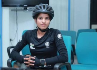 സ്ത്രീ സുരക്ഷ ലക്ഷ്യം; സൈക്കിളിൽ ഭാരത പര്യടനവുമായി ആശാ മാളവിക Women's safety is the goal; Asha Malavika to tour India on cycle