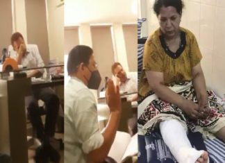 Ankle surgery; The footage of the doctor confessing to the crime is out