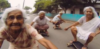 ‘നാനിയുടെ സ്കേറ്റിങ്’; വൈറലായ ചിത്രത്തിന് പിന്നിൽ skating
