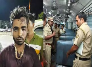 train fire in Elathur