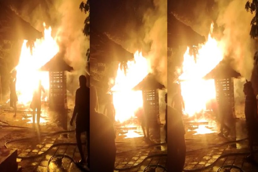 Fire at kannur Fire at kannur