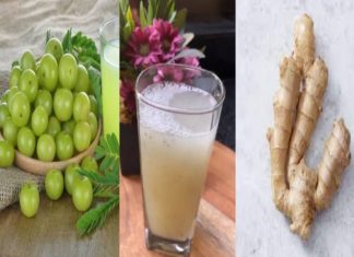 amla and ginger juce