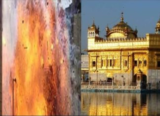 explosion in goldern temple