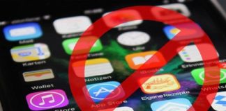 mobile apps banned