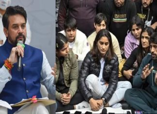 ഗുസ്തി ഫെഡറേഷന് താൽക്കാലിക ഭരണസമിതി; ഭൂപീന്ദർ സിങ് ബജ്വ അധ്യക്ഷൻ anurag thakur- wrestlers protest