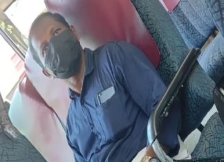 Nudity display on passenger in private bus