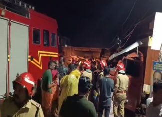 കണ്ണൂരിൽ ലോറിയുമായി കൂട്ടിയിടിച്ചു ബസ് മറിഞ്ഞു; ഒരാൾ മരിച്ചു- 24 പേർക്ക് പരിക്ക് kannur-accident