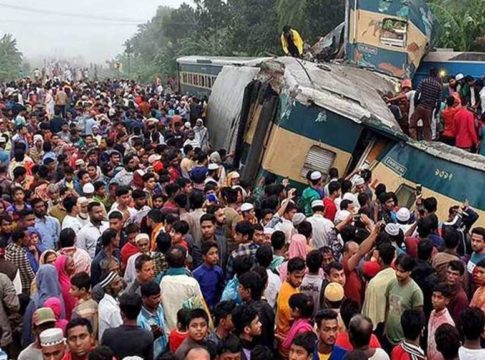 Two trains collided
