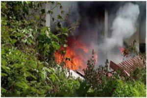 Fire at kozhikode waste plant
