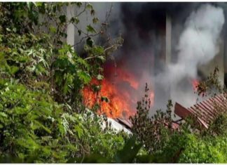 Fire at kozhikode waste plant