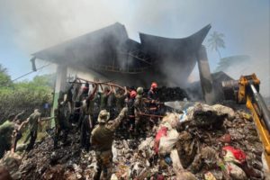 Fire at kozhikode waste plant