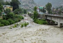 Flash flood in Sikkim