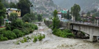 Flash flood in Sikkim