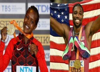 ‘അത്ലീറ്റ് ഓഫ് ദി ഇയർ’; നോഹ ലൈൽസും ഫെയ്ത് കിപ്യേഗനും മികച്ച അത്ലറ്റുകൾ Noah Lyles and Faith Kipyegan