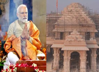 രാമക്ഷേത്രം പ്രാണപ്രതിഷ്ഠാ ചടങ്ങ് ഇന്ന്; രാമമന്ത്രത്താൽ പുണ്യമായി അയോധ്യ ayodhya