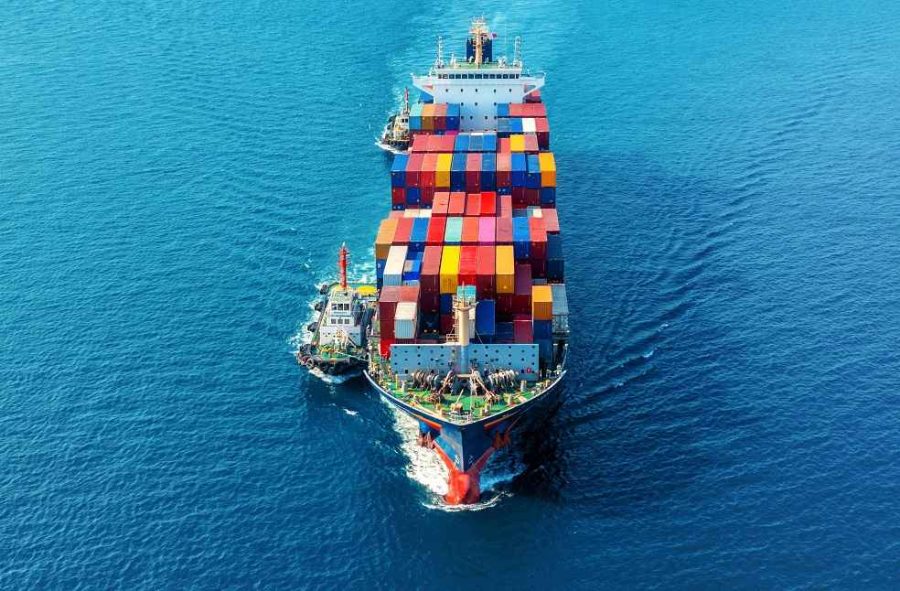 aerial view cargo ship _ Iran ship attack