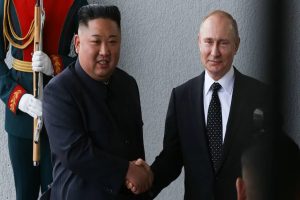 Vladimir Putin and Kim Jong Un