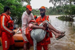 Heavy rain in Kerala Train services suspended