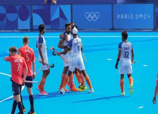 വീരനായകനായി ശ്രീജേഷ്; ബ്രിട്ടനെ തകർത്ത് ഇന്ത്യ ഒളിമ്പിക്സ് ഹോക്കി സെമിയിൽ paris hocky team