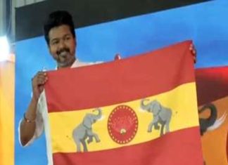 actor vijay party flag
