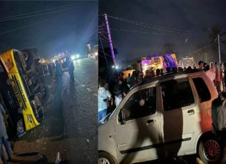 ബെംഗളൂരുവിൽ സ്വകാര്യ ബസ് മറിഞ്ഞുണ്ടായ അപകടം; കോഴിക്കോട് സ്വദേശി മരിച്ചു Bus-accident